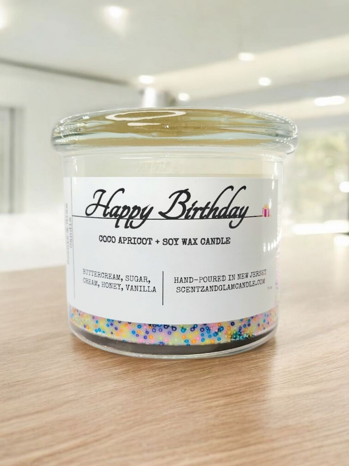 Happy birthday candle (15 oz)