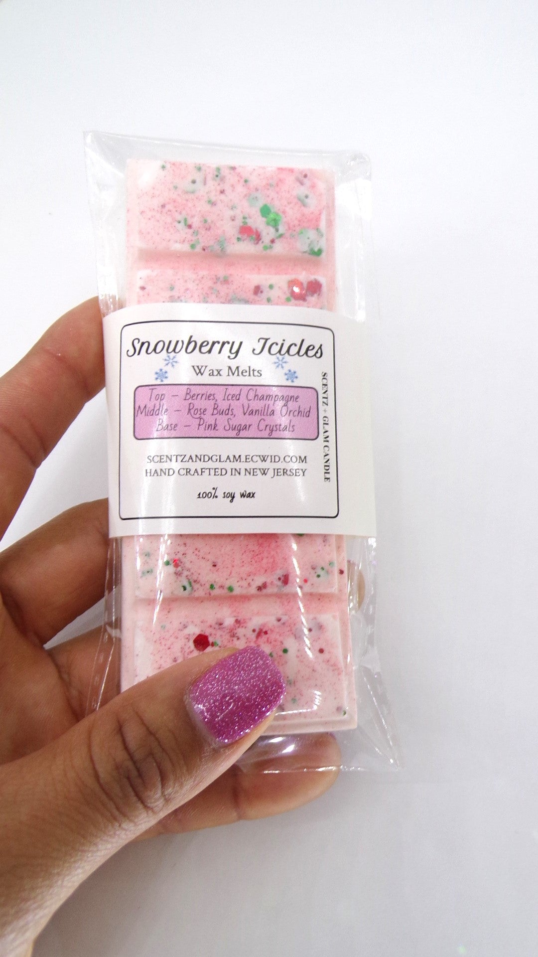 Snowberry icicles (waxmelts)